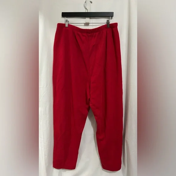 Bechamel - Women’s Vibrant Red Pull-On Pants - Picture 7 of 11